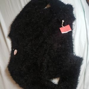 Black Furry Night Top / Sweater ⭐
